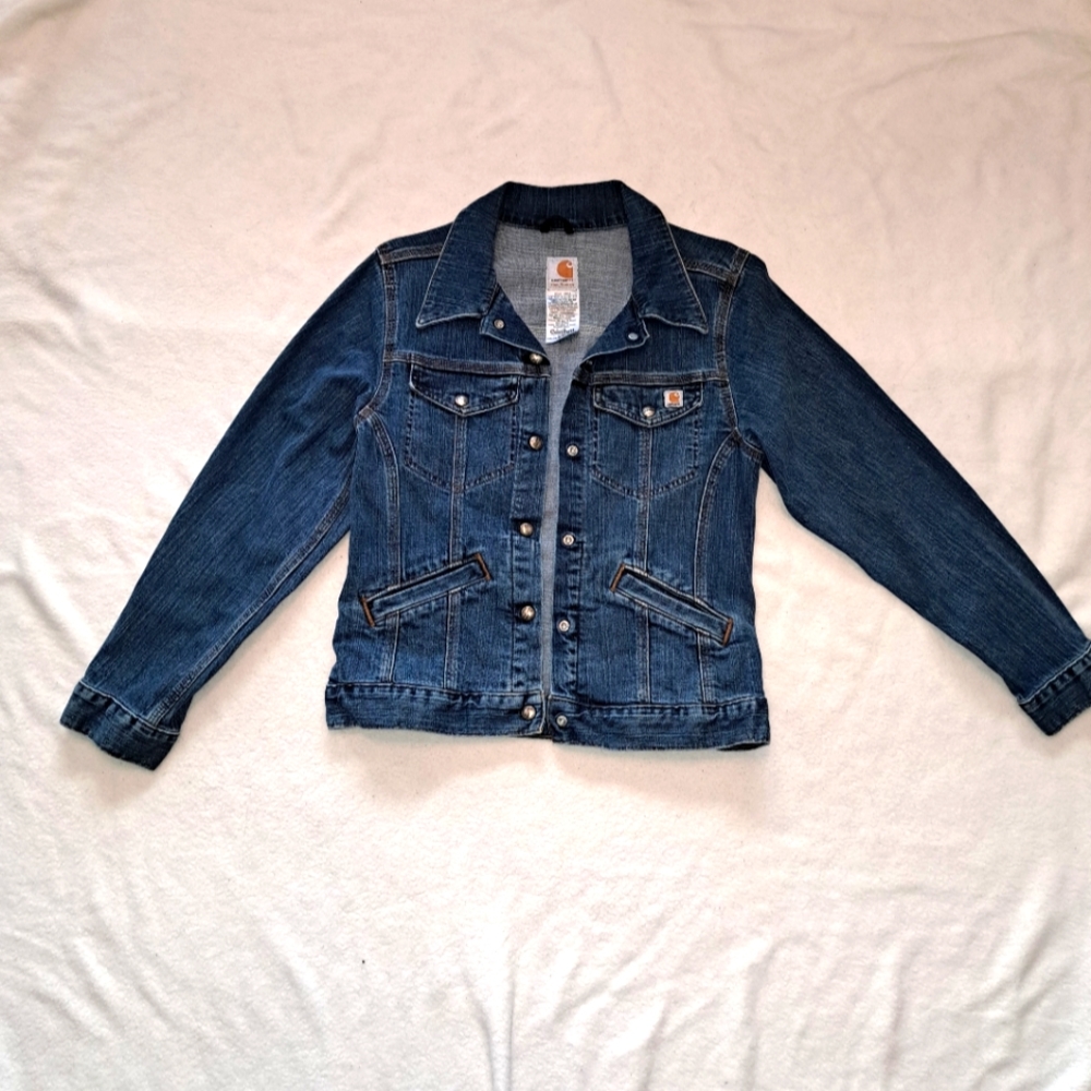 Vintage Carhartt Women's Jean Jacket Size M